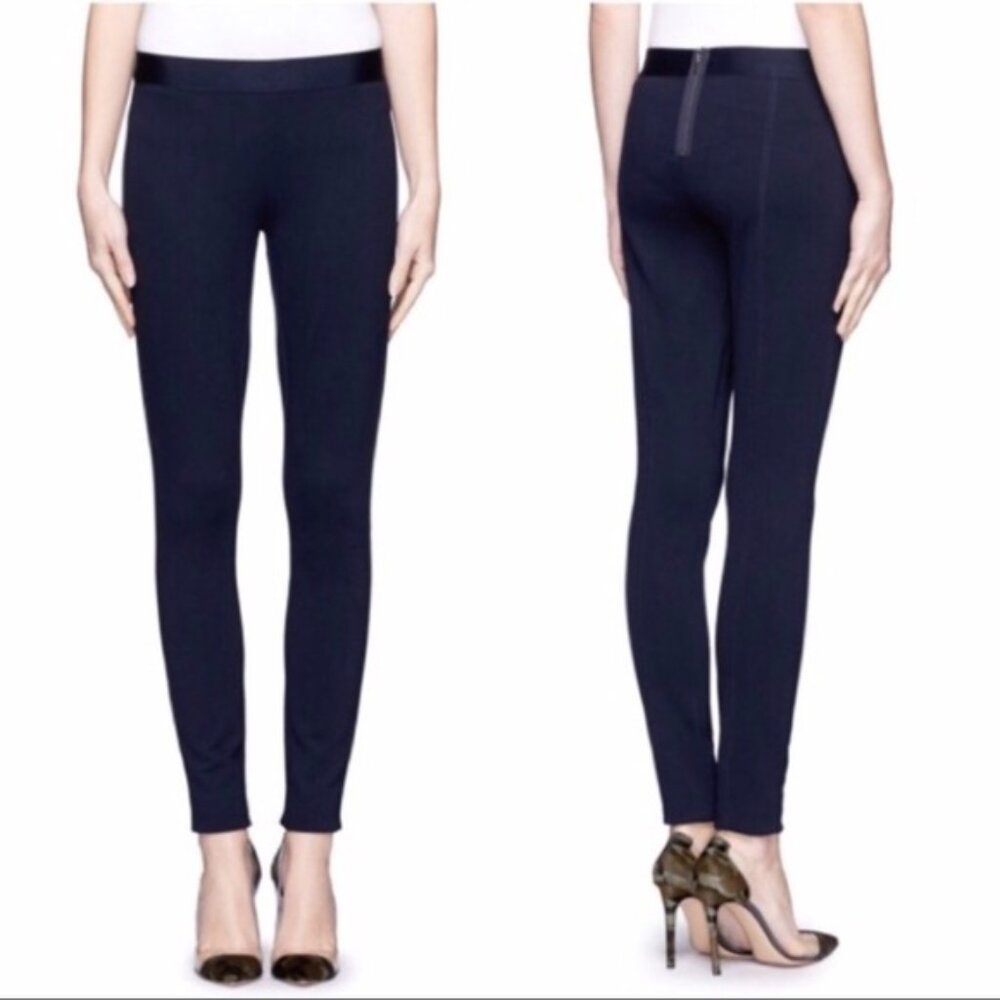 J.Crew Pixie Pant Navy Blue size 4 Skinny‎ Stretch Rear Zipper Stretch Career